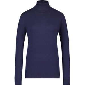 In Shape Dames coltrui blauw (Maat: S) - Effen - Halslijn: Col,