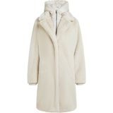 Beaumont - Saar Coat - Wit - Winterjas - Gerecycled Imitatiebont