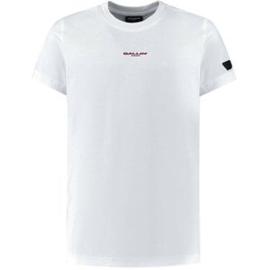 Ballin T-shirt wit (Maat: 128) - Effen - Halslijn: Ronde hals,
