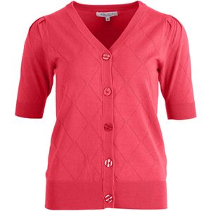 Enjoy Vest rood (Maat: 2XL) - Effen - Halslijn: V-hals,