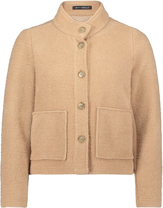 Betty Barclay - Knoop Blazer Jas - Bruin - Dames