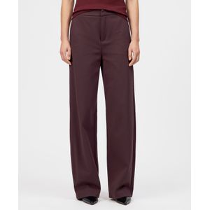 Drykorn Fae_o dames broek bordeaux (Maat: 25-34) - Effen