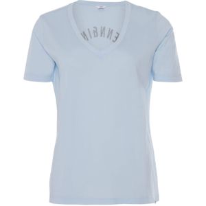 Penn & Ink N.Y. T-shirt blauw (Maat: M) - Tekst - Halslijn: V-hals,