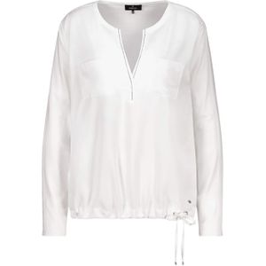 Monari Blouse ecru (Maat: 36) - Effen - Halslijn: V-hals,