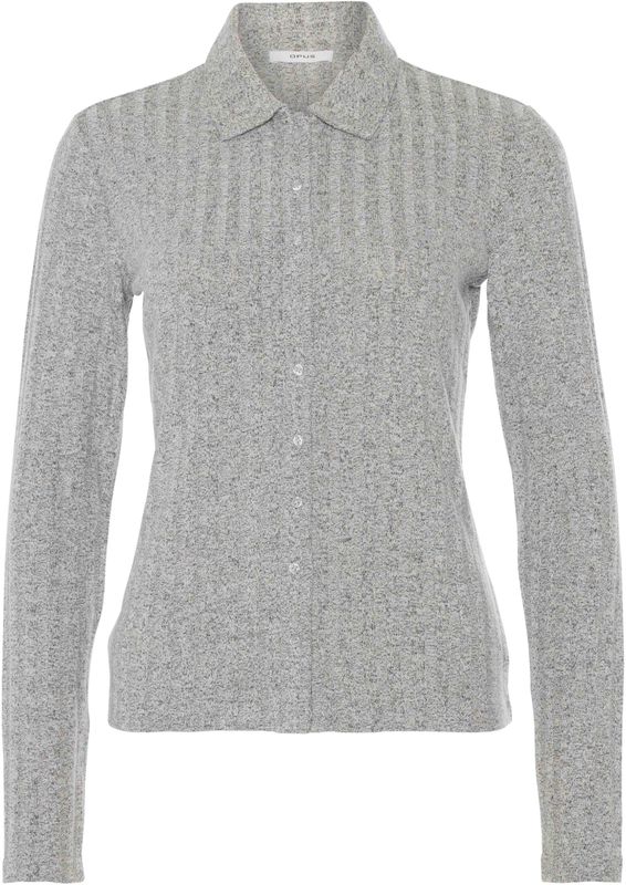 Opus - Top - Grijs - Lange Mouw