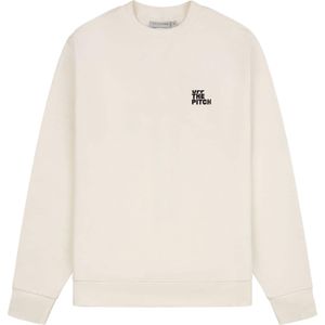 Off The Pitch Heren trui ecru (Maat: XL) - Fotoprint - Halslijn: Ronde hals,