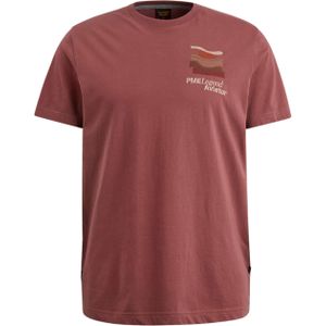 PME Legend T-shirt rood (Maat: XL) - EffenTekst - Halslijn: Ronde hals,