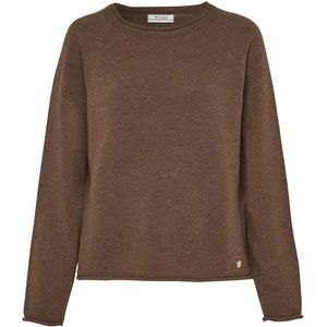 Toni Trui bruin (Maat: L) - Mélange - Halslijn: Ronde hals,