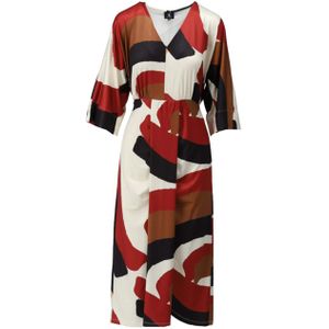 K-Design Jurk multicolor (Maat: XL) - Halslijn: V-hals,