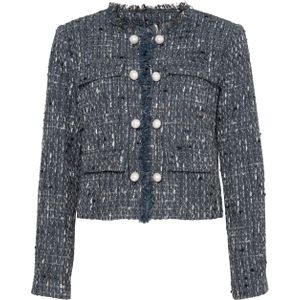 Liu Jo - Bouclé Jacket - Dames - Blauw