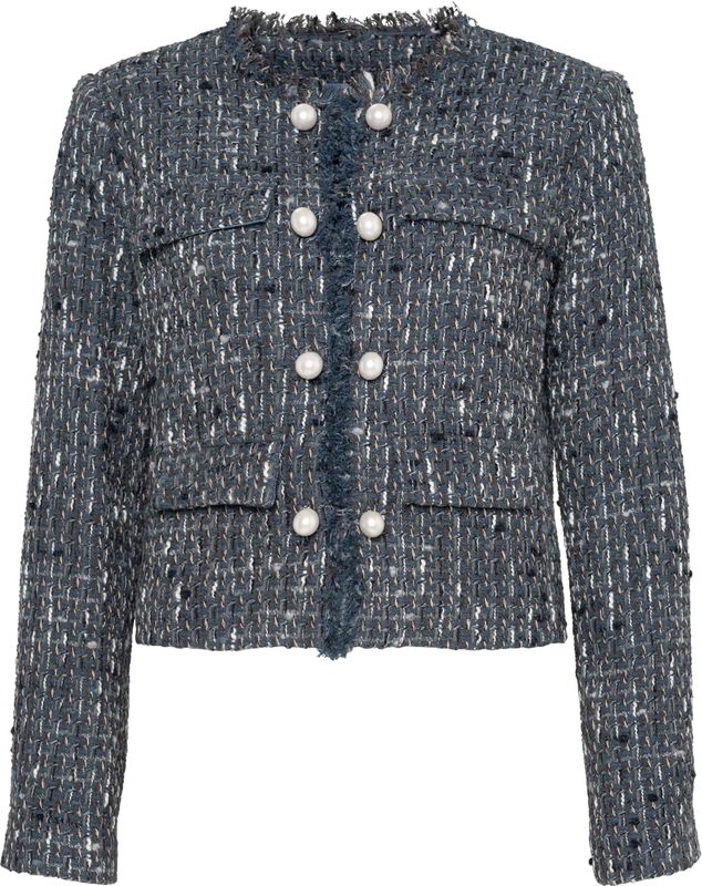 Liu Jo, Dames, Jassen, Blauw, Maat: XS Tweed,