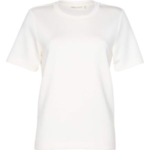 InWear T-shirt ecru (Maat: M) - Effen - Halslijn: Ronde hals,