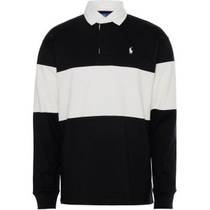 Ralph Lauren Trui zwart (Maat: L) - StreepColorblocking - Halslijn: Polokraag,