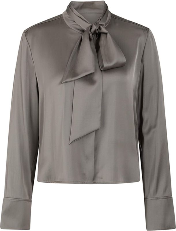 Marc Cain - Blouse - Aardetinten - Klassieke Blouse - Lange Mouw