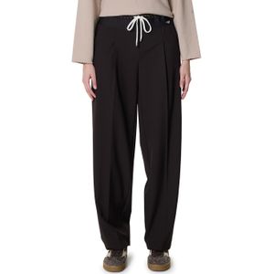 Cambio Eva double jogg broek bruin (Maat: 34-32) - Effen