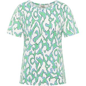 Barbara Lebek T-shirt groen (Maat: 46) - Halslijn: Ronde hals,