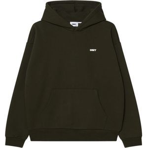 Obey Heren hoodie groen (Maat: L) - Fotoprint - Halslijn: Capuchon,