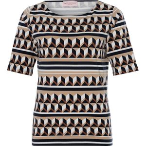 Betty Barclay - So Cosy T-shirt blauw (Maat: 38) - Halslijn: Ronde hals,
