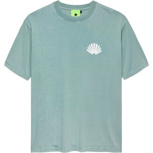 New Amsterdam Heren t-shirt groen (Maat: XS) - TekstLogo - Halslijn: Ronde hals,