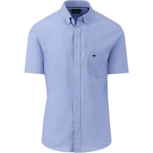 Fynch-Hatton Overhemd korte mouw blauw (Maat: XL)