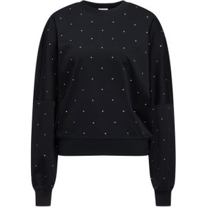 Drykorn Dames trui zwart (Maat: L) - Glitter - Halslijn: Ronde hals,