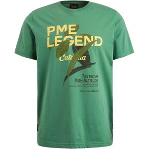PME Legend T-shirt groen (Maat: XL) - Tekst - Halslijn: Ronde hals,