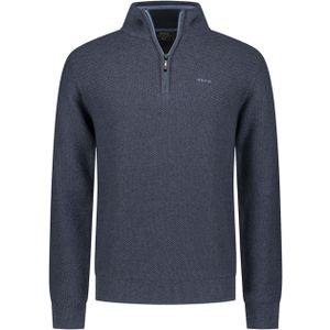 NZA - Donkerblauwe - Half Zip Trui - Katoen