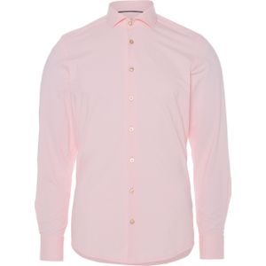 Pure Overhemd lange mouw roze (Maat: 41) - Effen