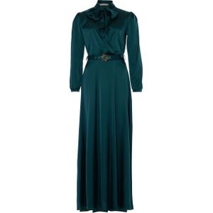 Rinascimento Dames jurk groen (Maat: L) - Effen - Halslijn: Ronde hals,