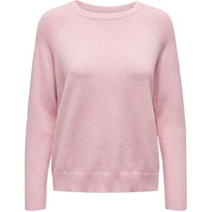 Only Trui roze (Maat: XS) - Effen - Halslijn: Ronde hals,