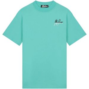 Malelions T-shirt blauw (Maat: S) - Tekst - Halslijn: Ronde hals,