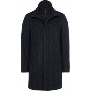 Matinique - Harvey - Lange Jas - Regular Fit - Materiaalmix met Wol en Viscose