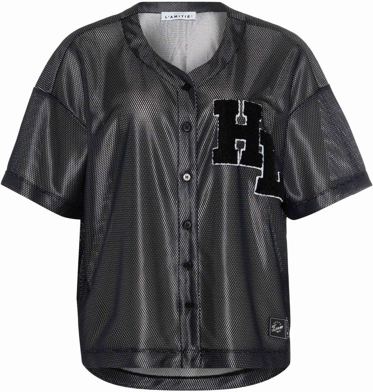 Haute L'Amitié - Court Tee Tops & T-Shirts - Zwart - Sportieve Top met Korte Mouwen