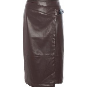 Nenette Dames rok bruin (Maat: 36) - Effen