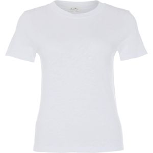 American Vintage T-shirt wit (Maat: S) - Effen - Halslijn: Ronde hals,