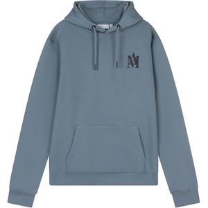 Ambique Jongens hoodie blauw (Maat: 176) - Tekst - Halslijn: Capuchon,