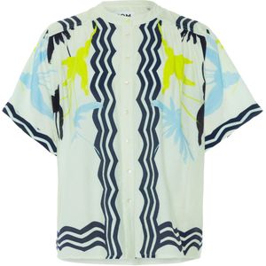 Pom Amsterdam Blouse wit (Maat: 42) - Halslijn: Ronde hals,