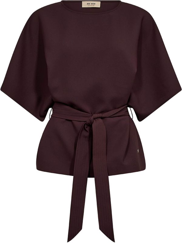 MOS Mosh - Mmrikala Miley Blouse - Rood - Polyester - Dames