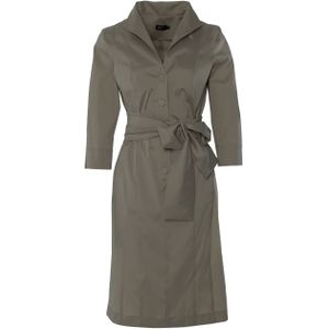 MOQ Jurk beige (Maat: 48) - Effen - Halslijn: Revers,