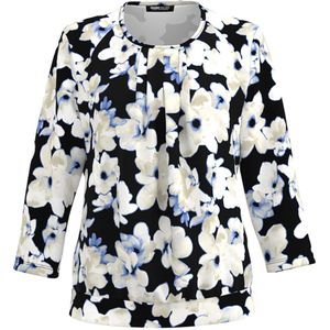 Frank Walder - Blouse - Zwart - Allover Print