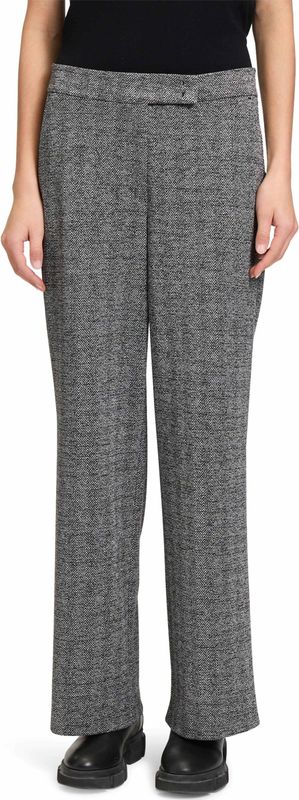 Betty & Co - Broek - Zwart - Dames - 3XL - Stoffen Broek met Lurexdraad