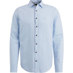 PME Legend Overhemd lange mouw blauw (Maat: XL) - Effen
