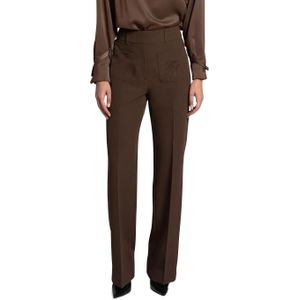 Fifth House Jace dames broek bruin (Maat: 34) - Effen