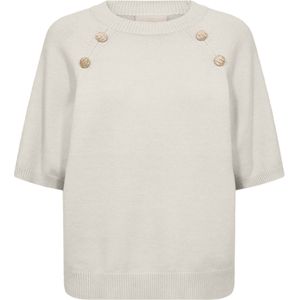 Freequent - FQALPI-PULLOVER - Trui - Beige - Effen - Ronde Halslijn