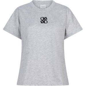 Dante6 T-shirt grijs (Maat: 34) - Effen - Halslijn: Ronde hals,