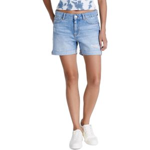 Cup of Joe Denim boyfriend shorts dames korte broek blauw (Maat: XS)