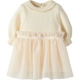 Lil' Atelier Meisjes jurk ecru (Maat: 56) - Baby