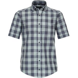 Casa Moda Overhemd korte mouw blauw (Maat: XL) - Ruit
