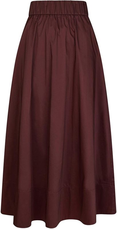 Neo Noir Dames rok bordeaux (Maat: 38) - Effen