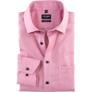 Olymp Modern fit Luxor Overhemd lange mouw roze (Maat: 46) - Effen